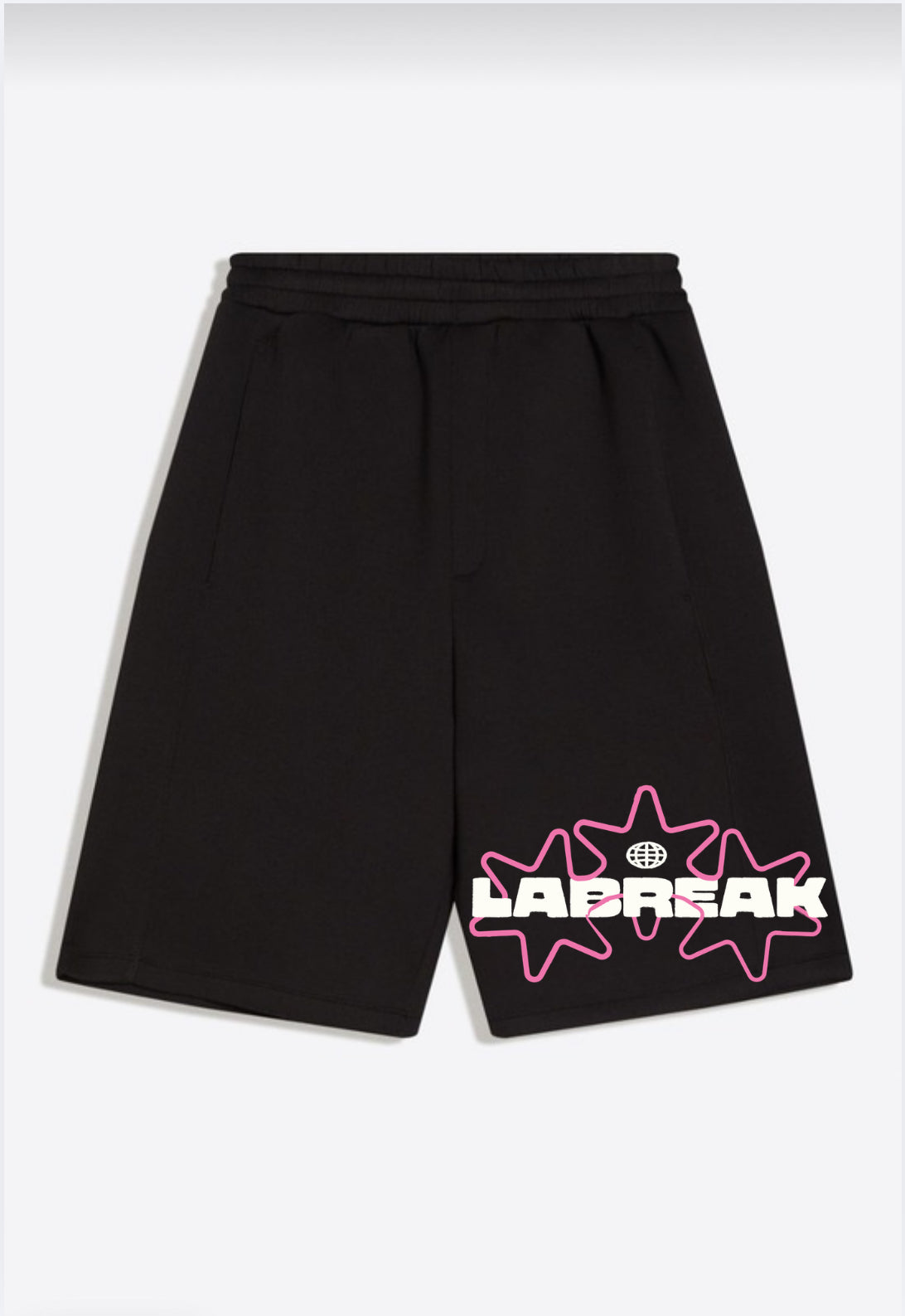 SHORT NOIR EFFET NÉOPRÈNE OVERSIZE