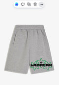 SHORT GRIS EFFET NÉOPRÈNE OVERSIZE