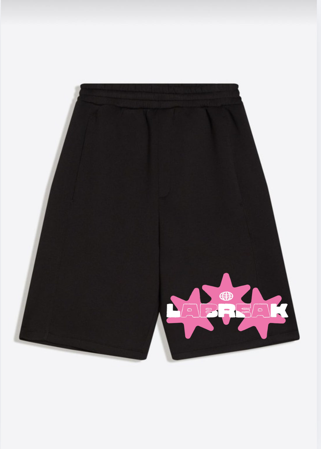 SHORT NOIR EFFET NÉOPRÈNE OVERSIZE
