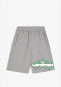 SHORT GRIS EFFET NÉOPRÈNE OVERSIZE